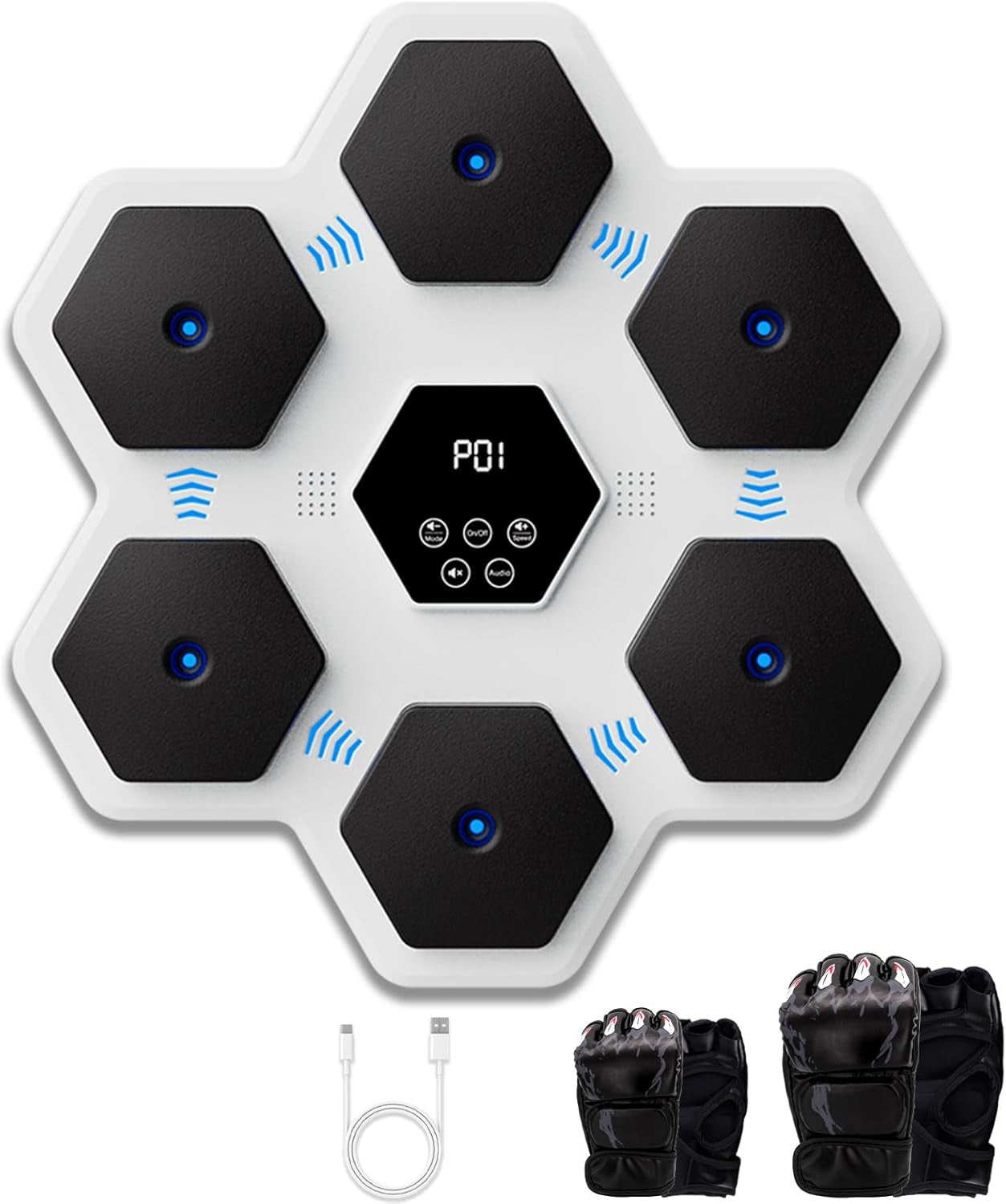Music Boxing Machine Wall Mounted Smart Bluetooth Boxing Equipment for Kids Adult