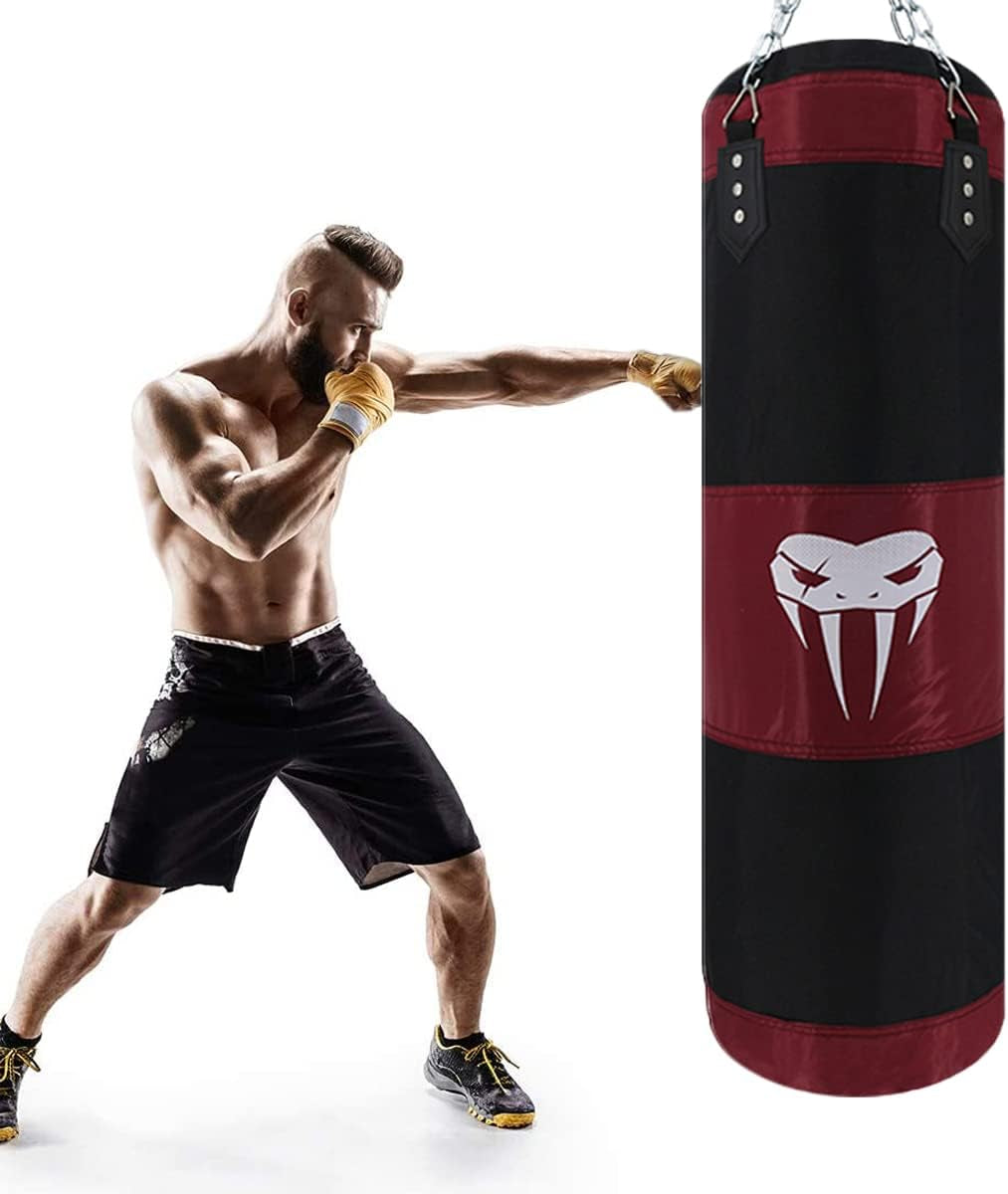 Heavy Bag Boxing Set Punching Bags for Adults Heavy Duty Hanging Punching Bag Unfilled